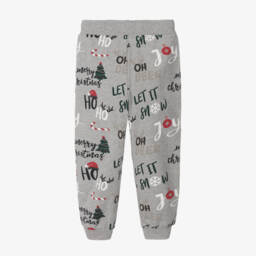 NAME IT-Boys Grey Christmas Joggers | Childrensalon Outlet