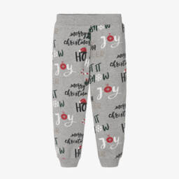 NAME IT-Boys Grey Christmas Joggers | Childrensalon Outlet