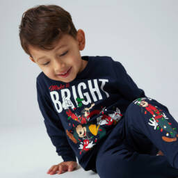NAME IT-Boys Navy Holiday Disney Nightwear | Childrensalon Outlet