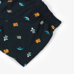 NAME IT-شورت سباحة أزرق للأولاد بطابع المحيط | Childrensalon Outlet