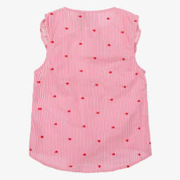 NAME IT-Блузка из хлопка с розовыми сердцами для девочек | Childrensalon Outlet