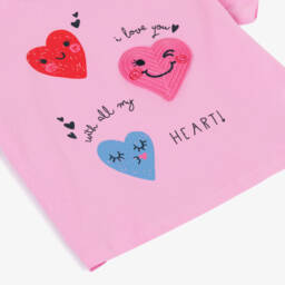 NAME IT-تيشيرت قطن للبنات بتصميم قلب | Childrensalon Outlet