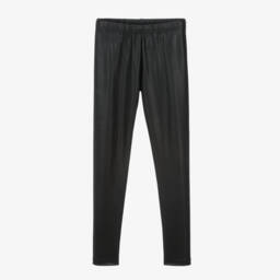 NAME IT-Girls Faux Leather Black Trousers | Childrensalon Outlet