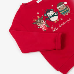 NAME IT-Красный хлопковый свитшот для девочек | Childrensalon Outlet