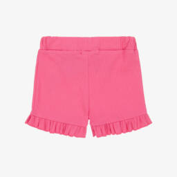 NAME IT-Girls' Fuchsia Ribbed Cotton Shorts | Childrensalon Outlet