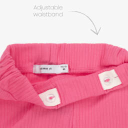 NAME IT-Girls' Fuchsia Ribbed Cotton Shorts | Childrensalon Outlet