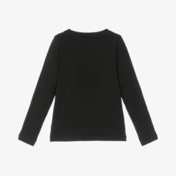 NAME IT-Girls Glitter Star Black Top | Childrensalon Outlet