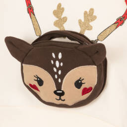 NAME IT-Girls Ivory Reindeer Sweatshirt | Childrensalon Outlet