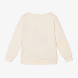 NAME IT-Girls Ivory Reindeer Sweatshirt | Childrensalon Outlet