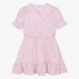 NAME IT-Girls Pastel Blossom Crêpe Frock | Childrensalon Outlet