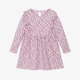 NAME IT-Платье из розового трикотажа с цветочным узором для девочек | Childrensalon Outlet