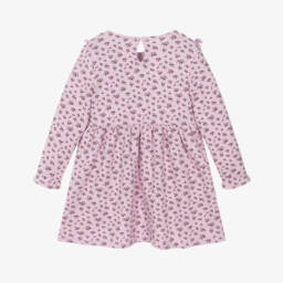 NAME IT-Платье из розового трикотажа с цветочным узором для девочек | Childrensalon Outlet