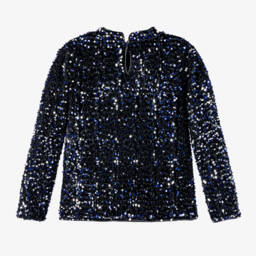 نيم إت-توب مخمل وترتر لون أسود | Childrensalon Outlet