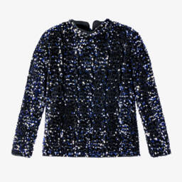 نيم إت-توب مخمل وترتر لون أسود | Childrensalon Outlet