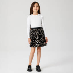NAME IT-Girls Velour Skirt with Gold Sequins | Childrensalon Outlet