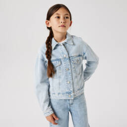 NAME IT-Girls Washed Light Denim Coat | Childrensalon Outlet