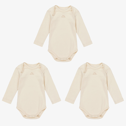 NaturaPura-Ivory Cotton Bodyvests (3 Pack) | Childrensalon Outlet