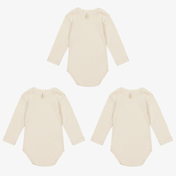 NaturaPura-Ivory Cotton Bodyvests (3 Pack) | Childrensalon Outlet