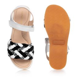 Naturino-Черно-белые кожаные сандалии | Childrensalon Outlet
