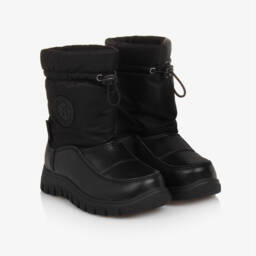 Naturino-Boys Black Waterproof Winter Boots | Childrensalon Outlet