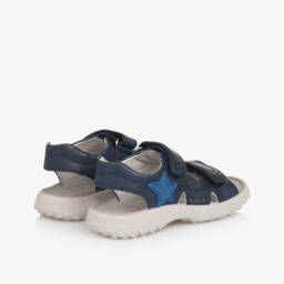 Naturino-Синие кожаные сандалии со звездами для мальчиков | Childrensalon Outlet