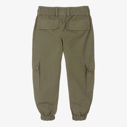 Naturino-Boys Green Cotton Trousers | Childrensalon Outlet