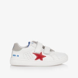 Naturino-Boys Leather Velcro Star Trainers | Childrensalon Outlet