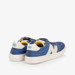 Naturino-حذاء رياضي جلدي بأربطة للأولاد بلون السماء | Childrensalon Outlet