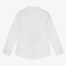 Naturino-Boys White Cotton Dolphin Shirt | Childrensalon Outlet