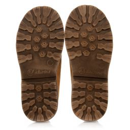 Naturino-Brown Leather Lace-Up Boots | Childrensalon Outlet