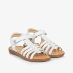 Naturino-Girls Elegant White Leather Footwear | Childrensalon Outlet