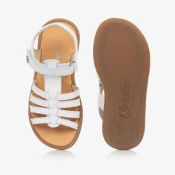 Naturino-Girls Elegant White Leather Footwear | Childrensalon Outlet