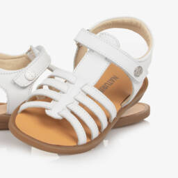 Naturino-Girls Elegant White Leather Footwear | Childrensalon Outlet