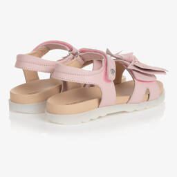 Naturino-Girls Pink Leather Bow Sandals | Childrensalon Outlet