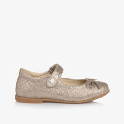 Naturino-Girls Radiant Gold Sparkle Flats | Childrensalon Outlet