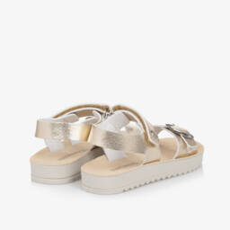 Naturino-Girls Shimmering Gold Buckle Sandals | Childrensalon Outlet