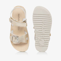 Naturino-Girls Shimmering Gold Buckle Sandals | Childrensalon Outlet