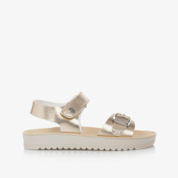 Naturino-Girls Shimmering Gold Buckle Sandals | Childrensalon Outlet