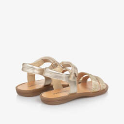 Naturino-Блестящие кожаные сандалии на двойной ремешок для девочек | Childrensalon Outlet