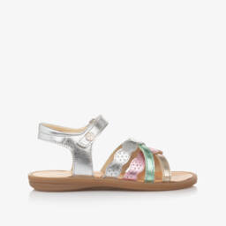 Naturino-Блестящие кожаные сандалии для девочек | Childrensalon Outlet