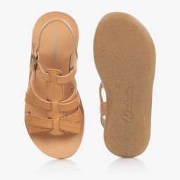Naturino-Tan Brown Leather Sandals | Childrensalon Outlet