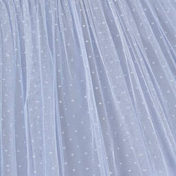 نيدل آند ثريد-فستان تول مطرز لون أزرق ليلكي مزين بترتر | Childrensalon Outlet