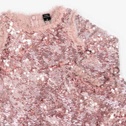 Needle & Thread-Платье из блестящего тюля для девочек в нежно-розовом цвете | Childrensalon Outlet