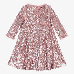Needle & Thread-Платье из блестящего тюля для девочек в нежно-розовом цвете | Childrensalon Outlet