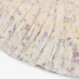 Needle & Thread-Кремовое воздушное платье из тюля с цветочным узором для девочек | Childrensalon Outlet