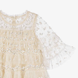 Needle & Thread-Элегантное кремовое платье с пайетками для девочек | Childrensalon Outlet