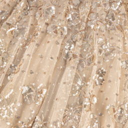 Needle & Thread-Золотое платье с пайетками в виде бабочек для девочек | Childrensalon Outlet