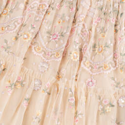 Needle & Thread-Кремовое платье для девочек на садовую вечеринку | Childrensalon Outlet