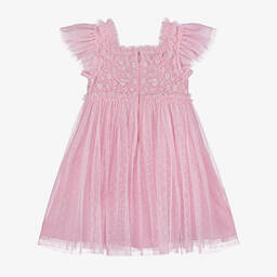 Needle & Thread-Girls Pink Embroidered Tulle Dress | Childrensalon Outlet