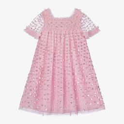 Needle & Thread-Girls Pink Sequin Tulle Dress | Childrensalon Outlet